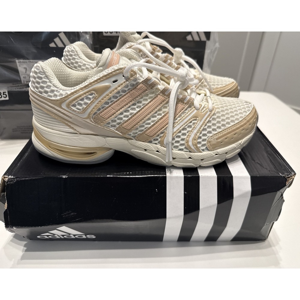 Adidas ADISTAR CONTROL 5 W Women 8.5 Off White /Blush Pink /Grey Mesh IH1799 New - Picture 4 of 17
